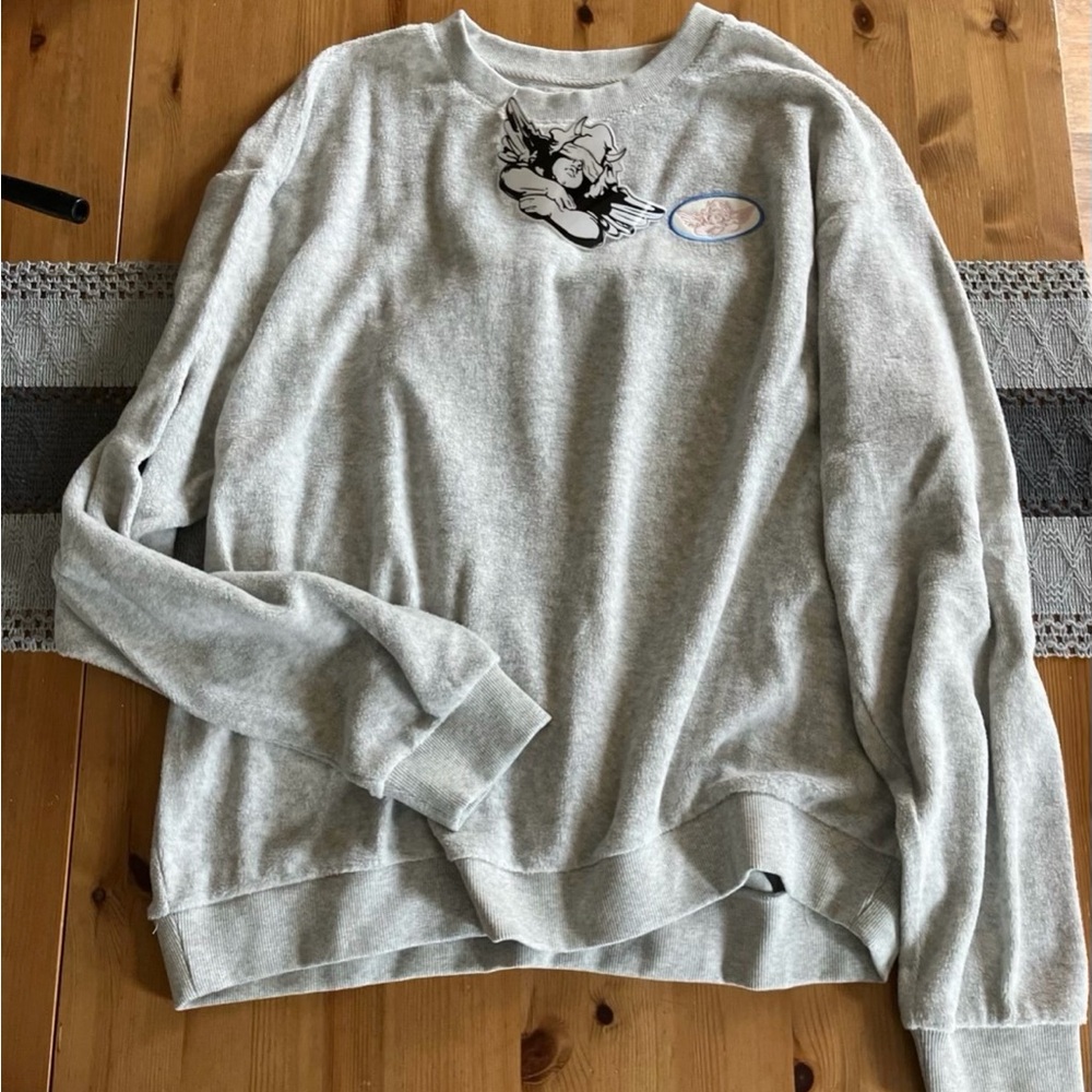 Boys Lie Gray Graphic Sweatshirt